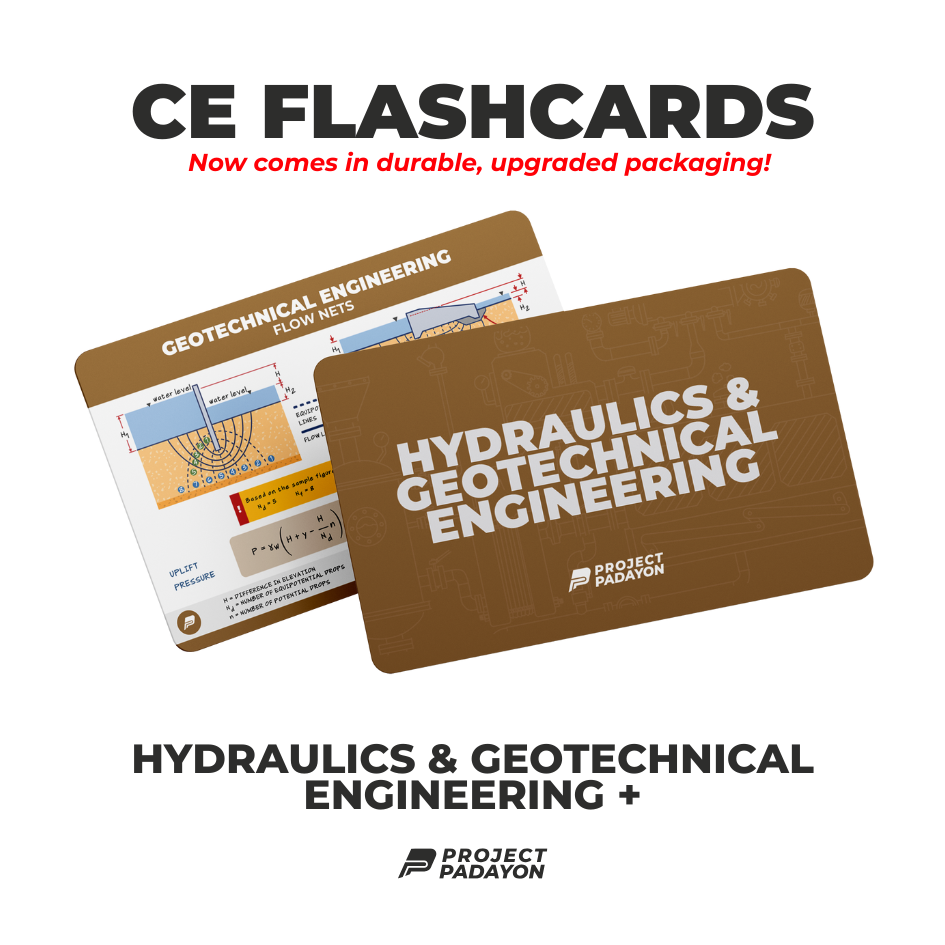 CE FLASHCARDS BUNDLES - Engineering Mathematics, Hydraulics, Geotechnical, Environmental (HGE+), Structural, Engineering and Construction (SEC) AND Engineering Sciences and Allied Sciences (ESAS)