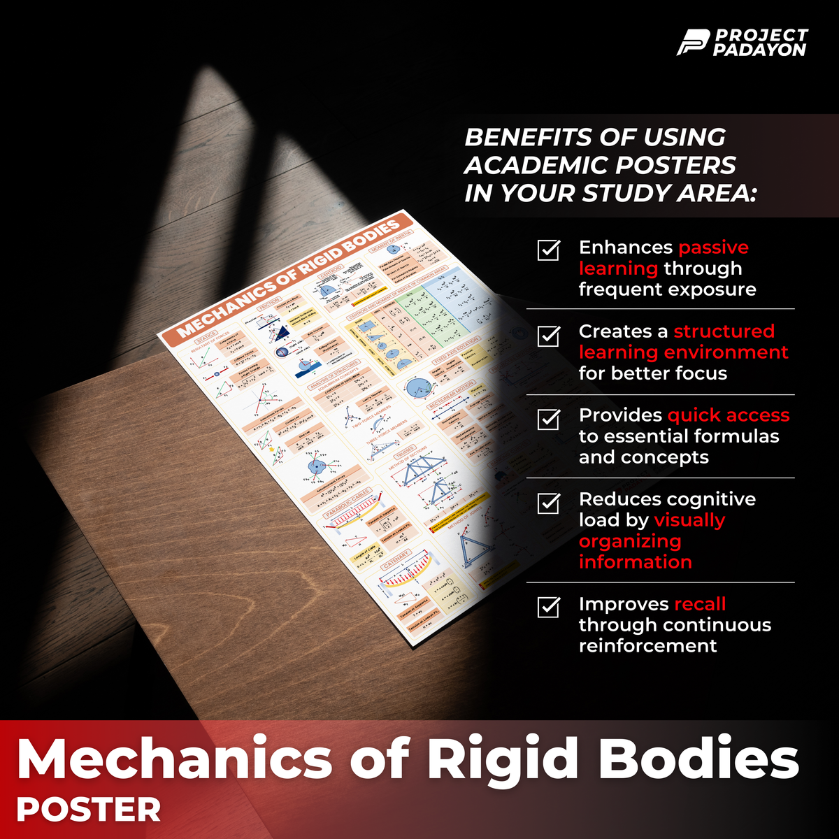 Poster About Rigidity Mechanics of Rigid Bodies (Engineering Mechanics) Poster – Project Padayon