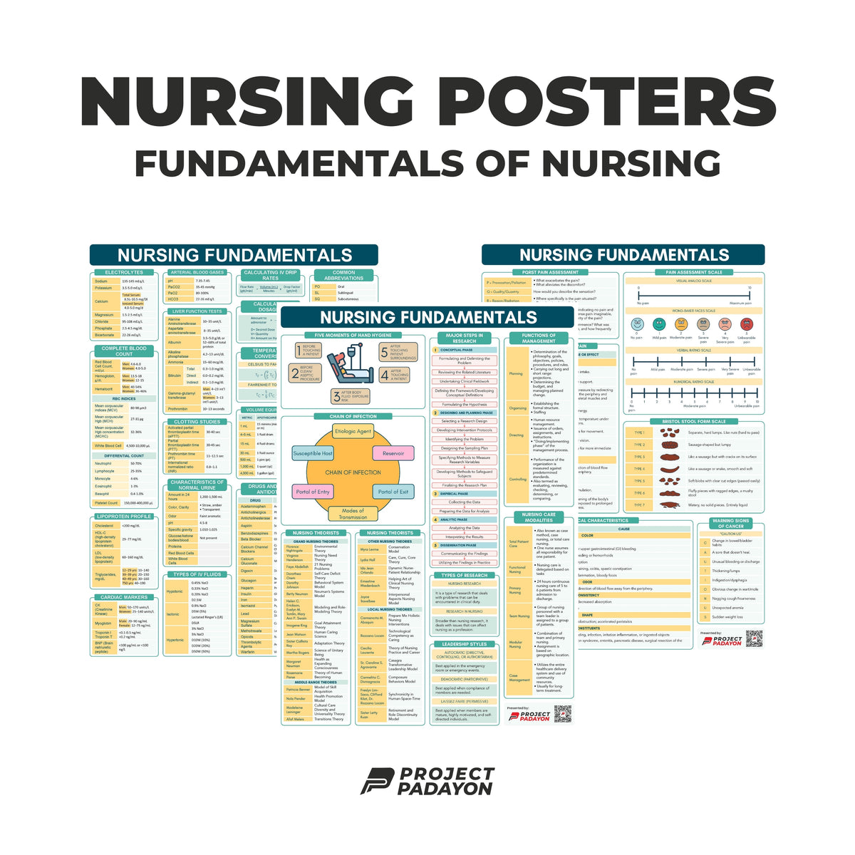 Fundamentals of Nursing Poster - B3 Size