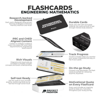 FLASHCARDS BUNDLES - Engineering Mathematics, Hydraulics, Geotechnical, Environmental (HGE+), Structural, Engineering and Construction (SEC) AND Engineering Sciences and Allied Sciences (ESAS)