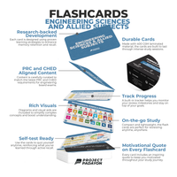 FLASHCARDS BUNDLES - Engineering Mathematics, Hydraulics, Geotechnical, Environmental (HGE+), Structural, Engineering and Construction (SEC) AND Engineering Sciences and Allied Sciences (ESAS)