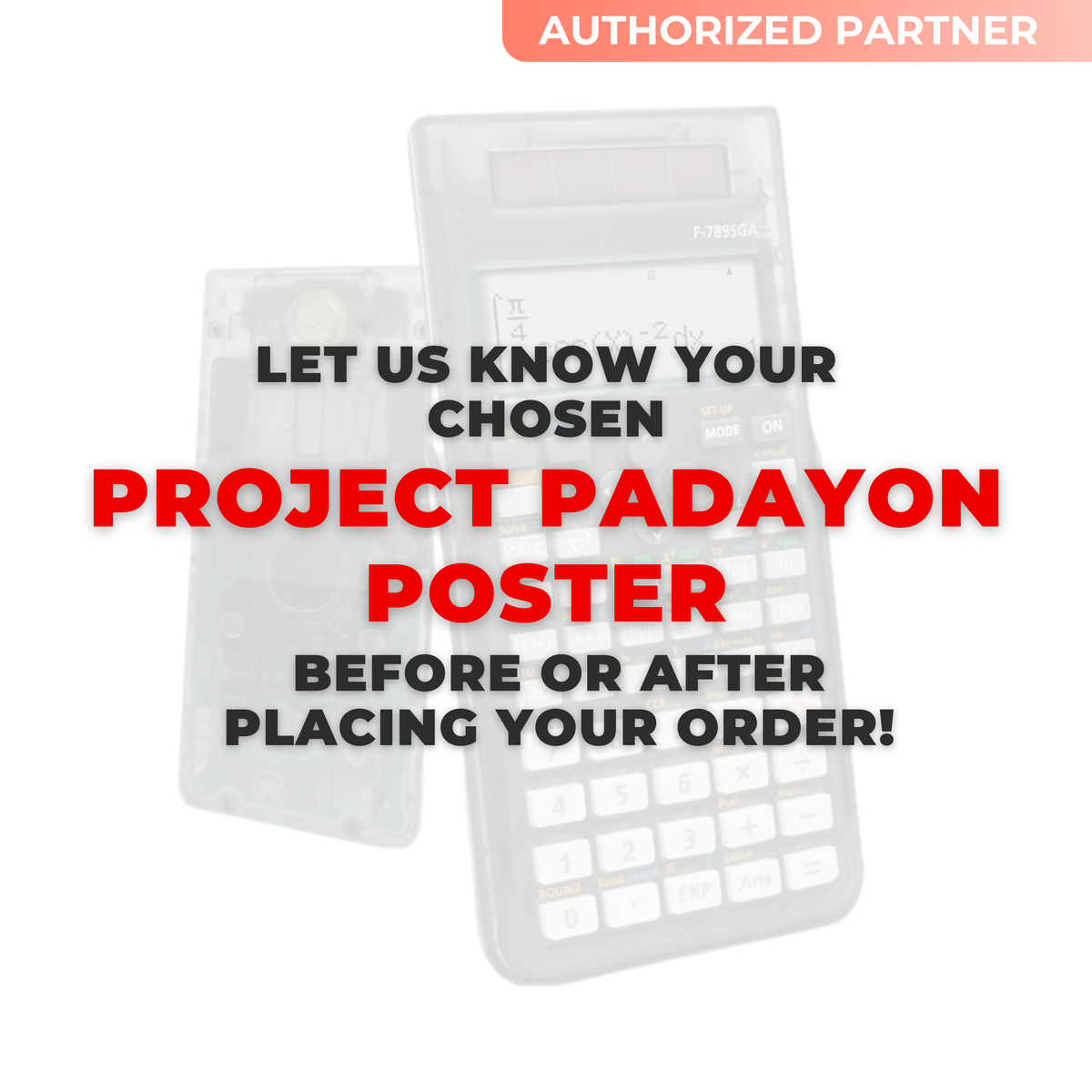 Canon F-789SGA (Version 1) Transparent Scientific Calculator + FREE Project Padayon Products (Limited Stock)