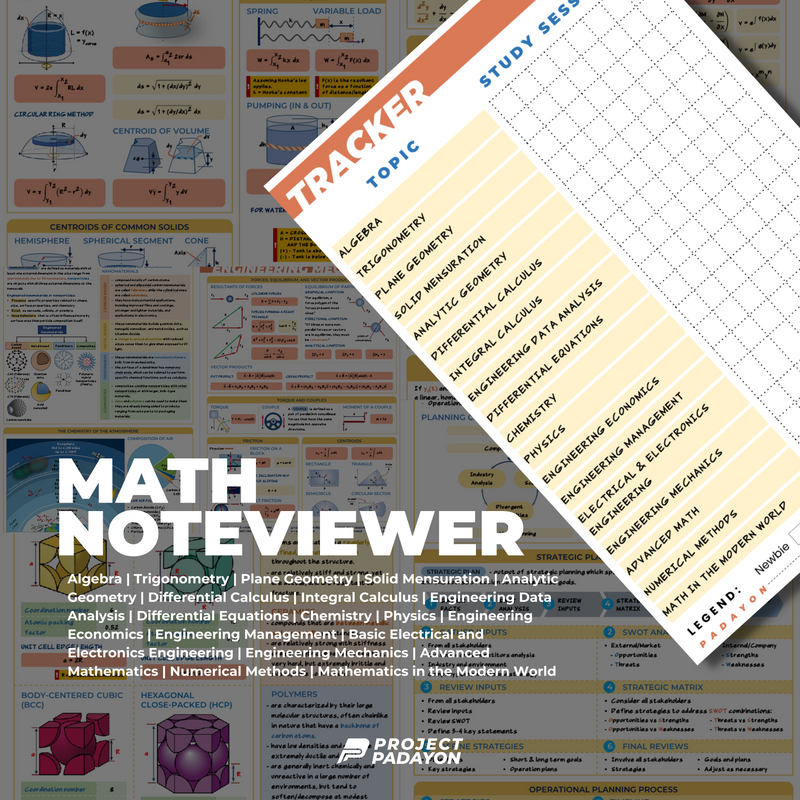 NoteViewer - Engineering Mathematics [Notebook + Reviewer] - Version 2 (with additional subjects)