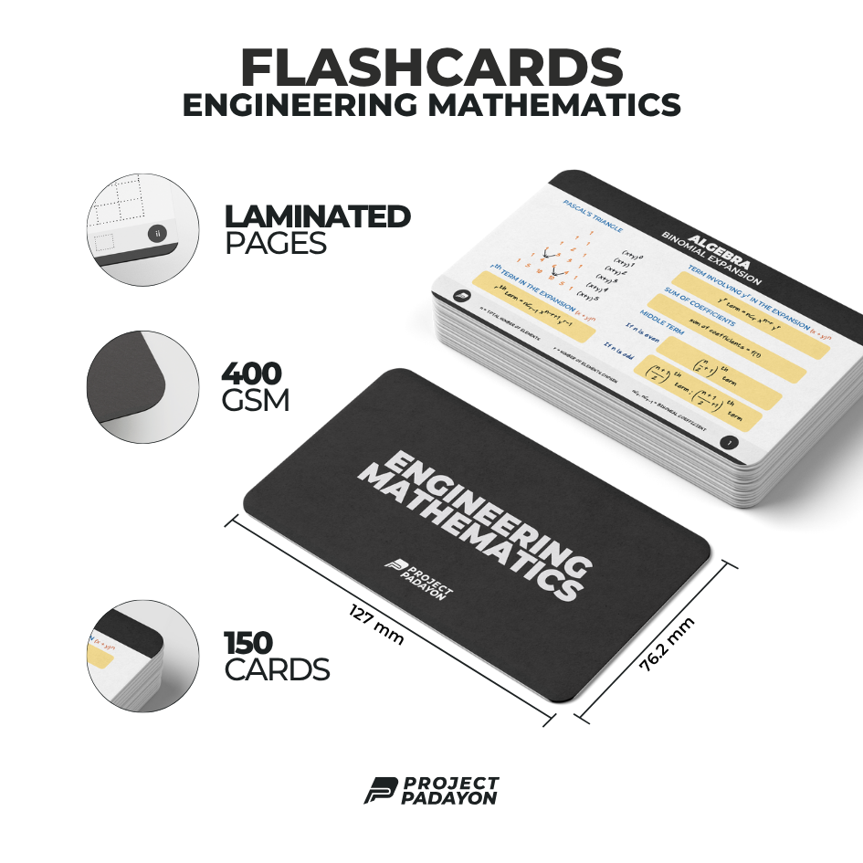 FLASHCARDS SOLO PACK - Engineering Mathematics Flashcards, HGE+ Flashcards, SEC Flashcards, ESAS Flashcards, PEE Flashcards, PIPE Flashcards, MD Flashcards, CEP Flashcards, PCP Flashcards