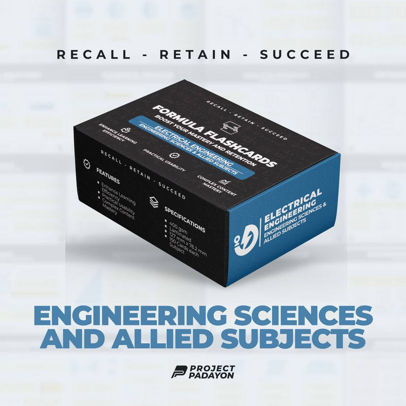 FLASHCARDS SOLO PACK - Engineering Mathematics, Hydraulics, Geotechnical, Environmental (HGE+), Structural, Engineering and Construction (SEC) AND Engineering Sciences and Allied Sciences (ESAS)