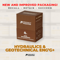 CE FLASHCARDS BUNDLES - Engineering Mathematics, Hydraulics, Geotechnical, Environmental (HGE+), Structural, Engineering and Construction (SEC) AND Engineering Sciences and Allied Sciences (ESAS)