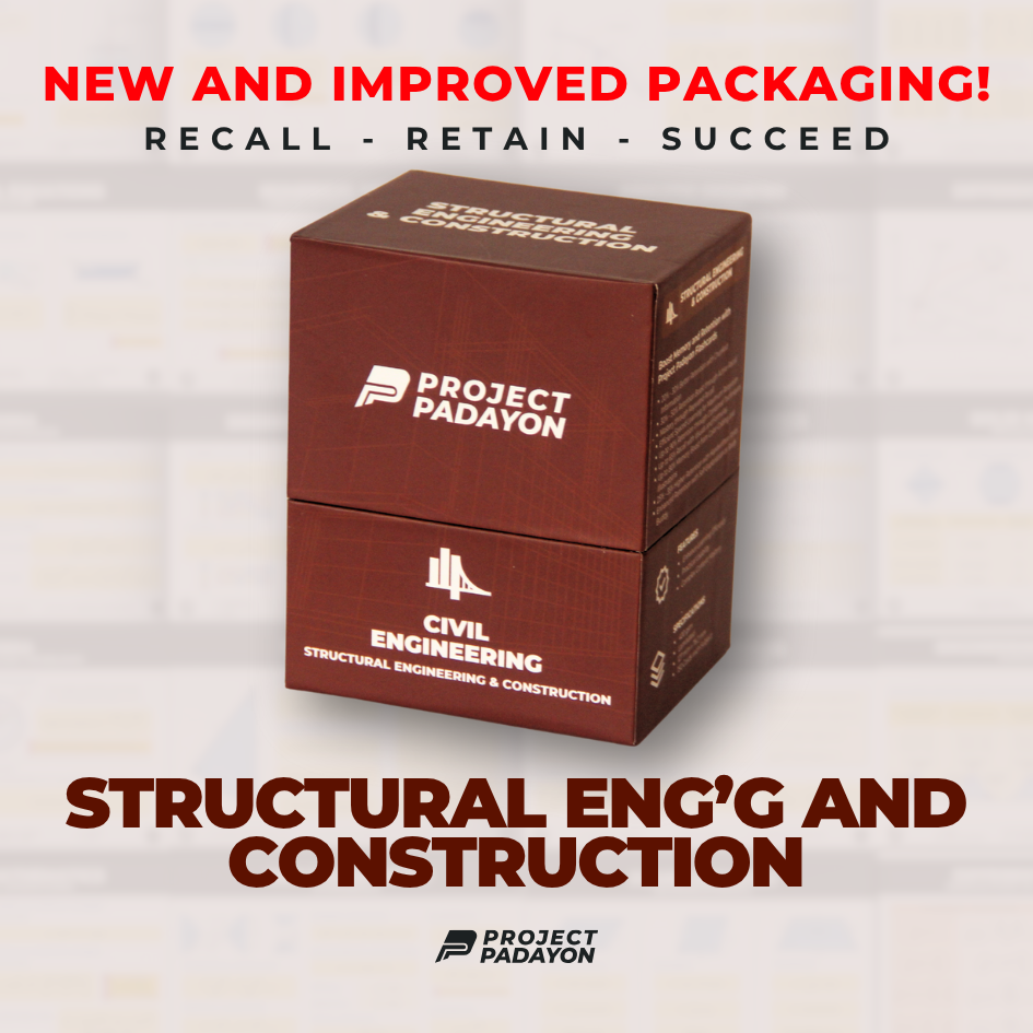 CE FLASHCARDS BUNDLES - Engineering Mathematics, Hydraulics, Geotechnical, Environmental (HGE+), Structural, Engineering and Construction (SEC) AND Engineering Sciences and Allied Sciences (ESAS)