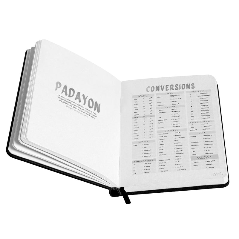 Padayon Notebook.pdf PADAYON Notebooks with Conversions and Constants - Leather Notebook, E ...