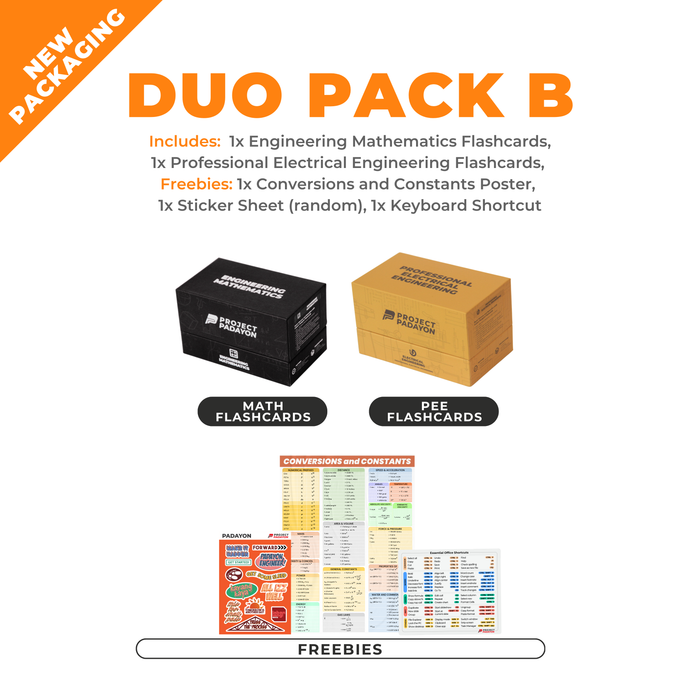 EE FLASHCARDS BUNDLES - Engineering Mathematics, Professional Electrical Engineering AND Engineering Sciences and Allied Sciences (ESAS)