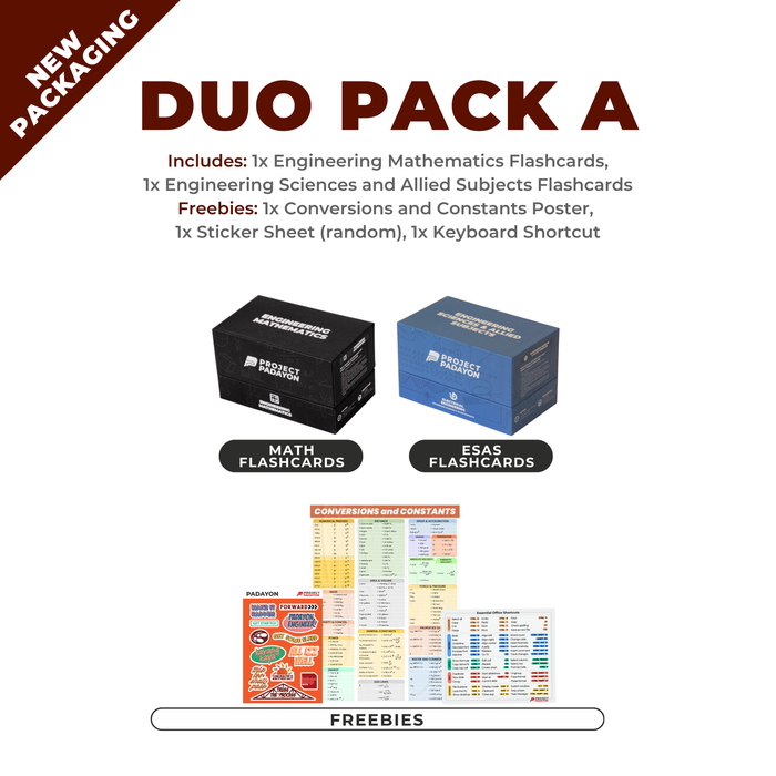 CE FLASHCARDS BUNDLES - Engineering Mathematics, Hydraulics, Geotechnical, Environmental (HGE+), Structural, Engineering and Construction (SEC) AND Engineering Sciences and Allied Sciences (ESAS)