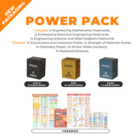 EE FLASHCARDS BUNDLES - Engineering Mathematics, Professional Electrical Engineering AND Engineering Sciences and Allied Sciences (ESAS)